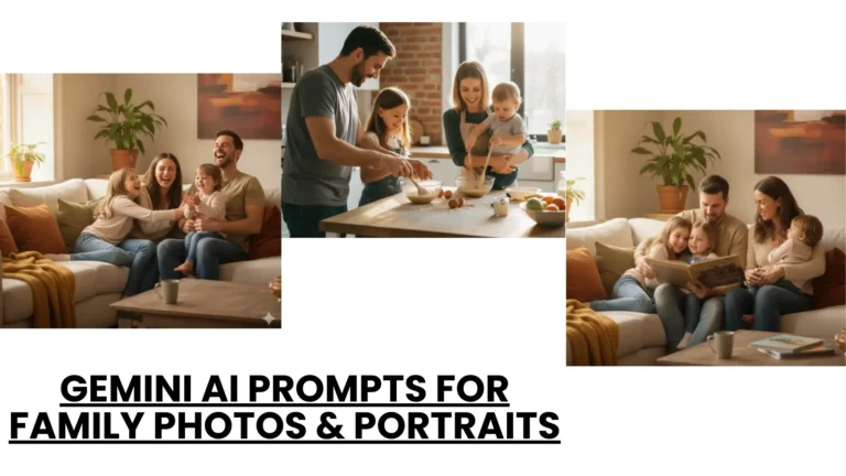 Gemini AI Prompts for Family Photos & Portraits