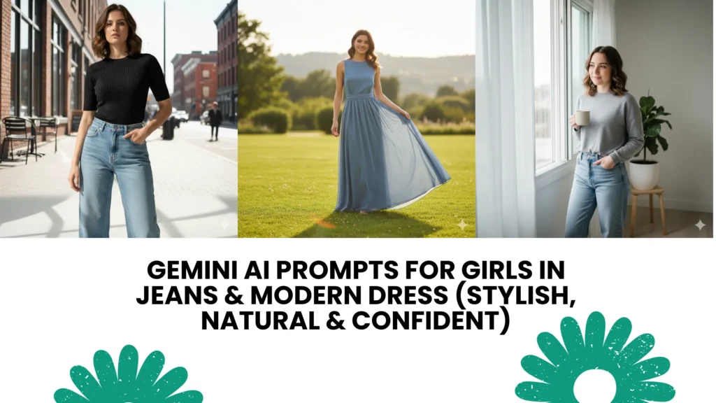 Gemini AI Prompts for Girls in Jeans & Modern Dress