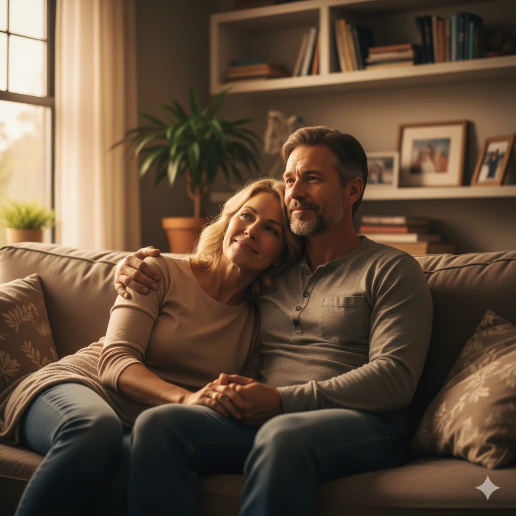 Married Couple at Home