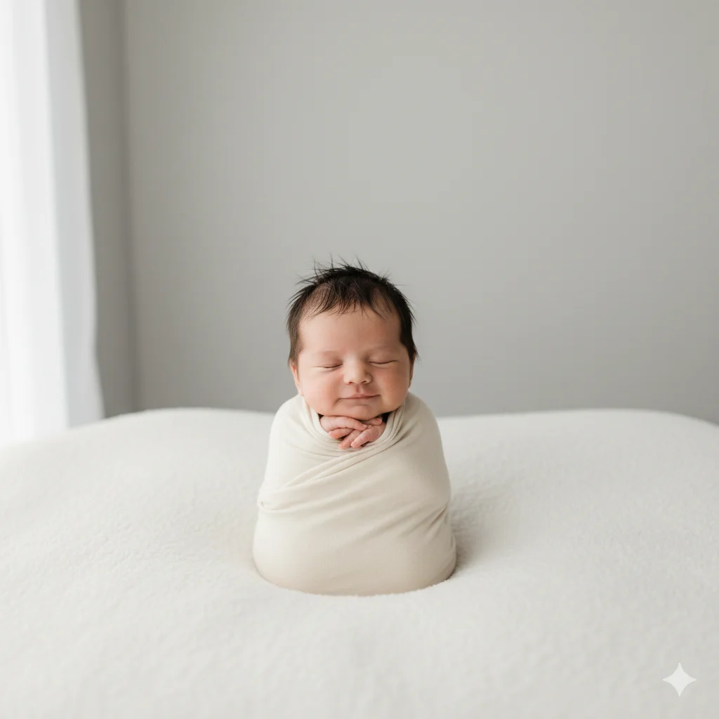 Minimal Studio Newborn Look