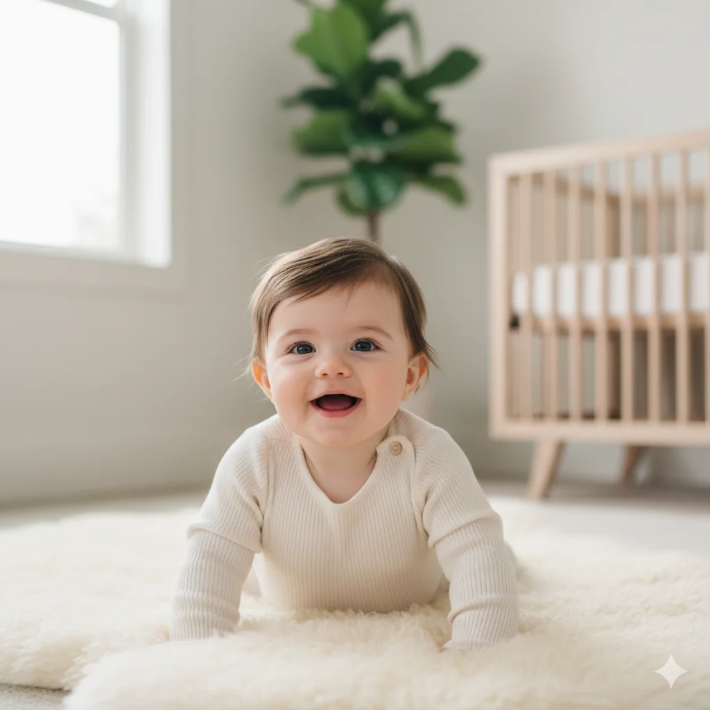 Smiling Baby Portrait