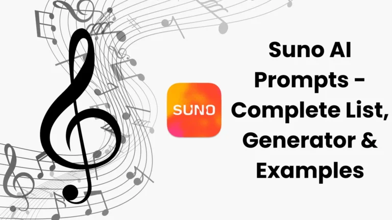 Suno AI Prompts – Complete List, Generator & Examples