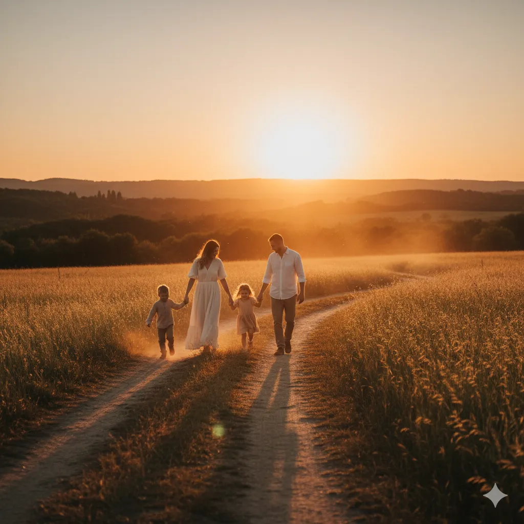 Sunset Family Portrait