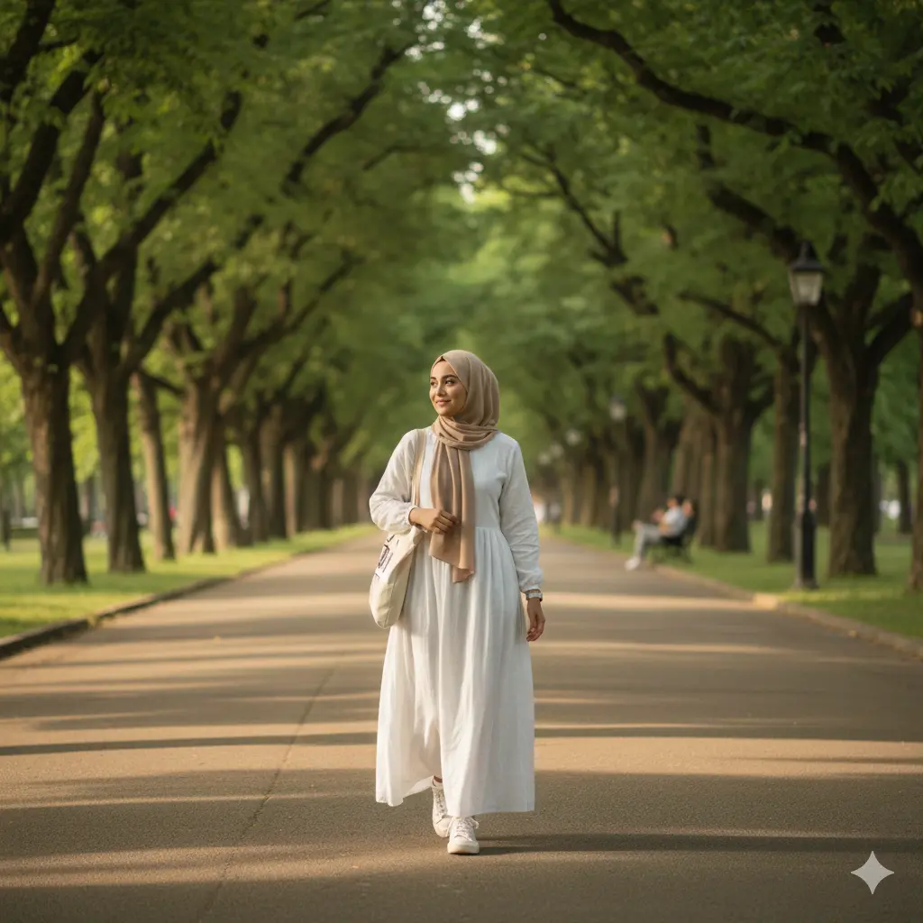 Sunset Hijab Portrait