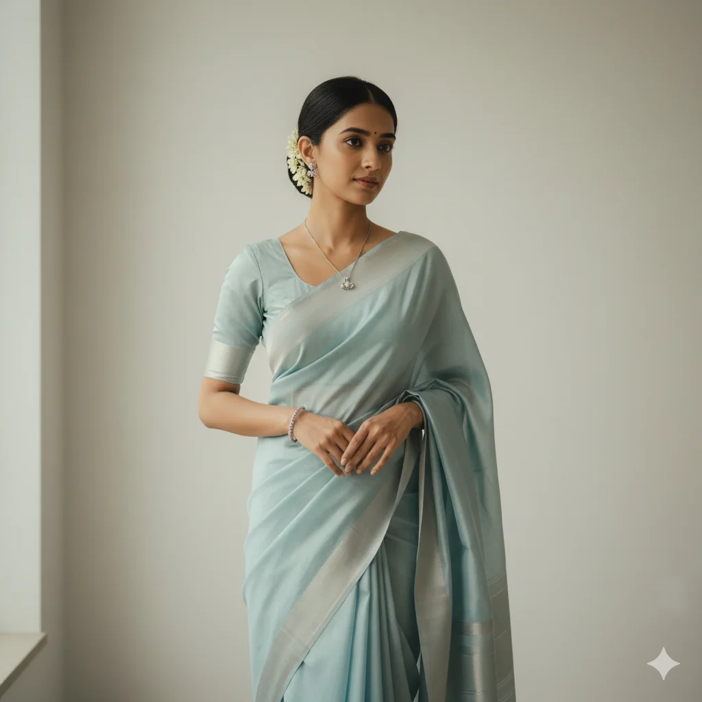 Casual Elegant Saree Look