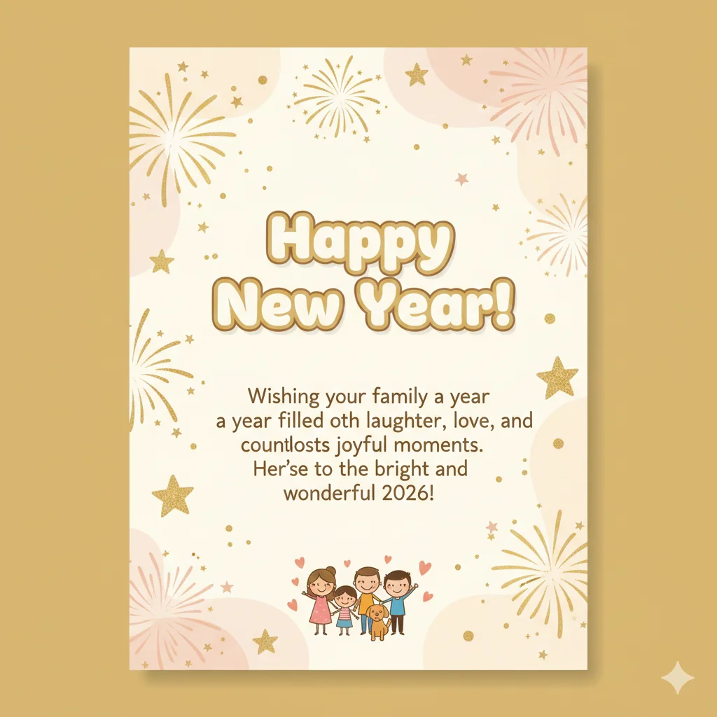 Family New Year 2026 Card Prompt