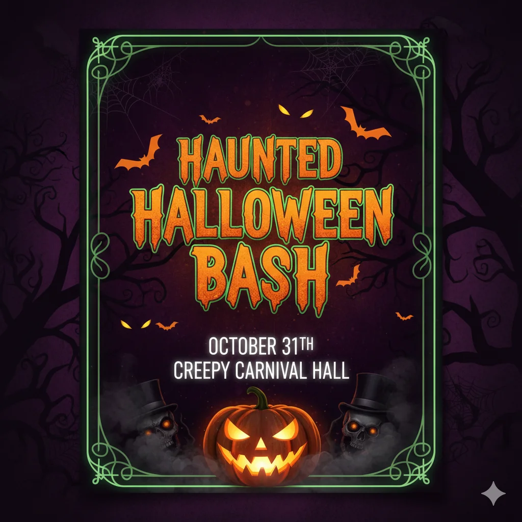 Halloween Poster Prompt