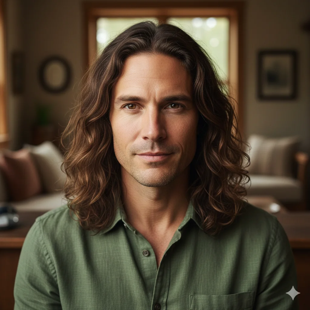 Natural Long Hair Look