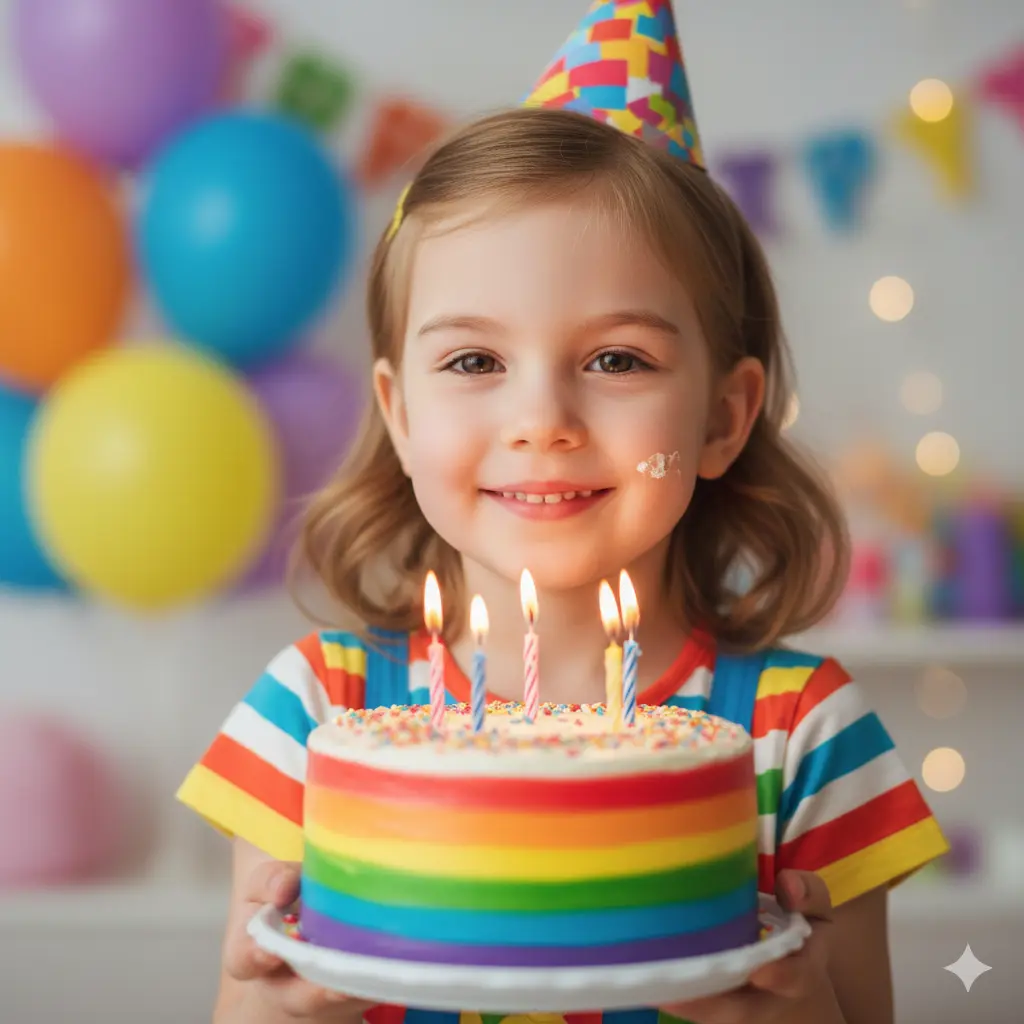 Simple Birthday Portrait Prompt