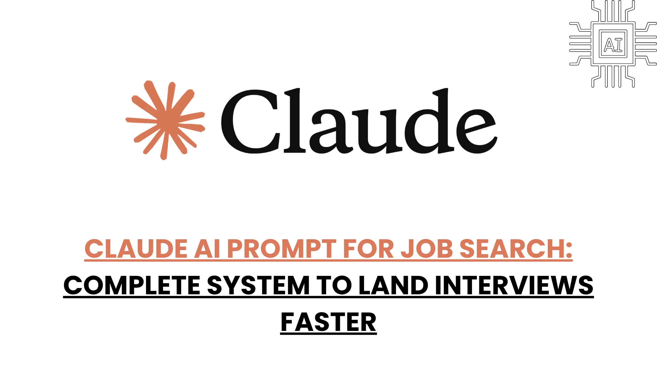 claude ai prompt for job search